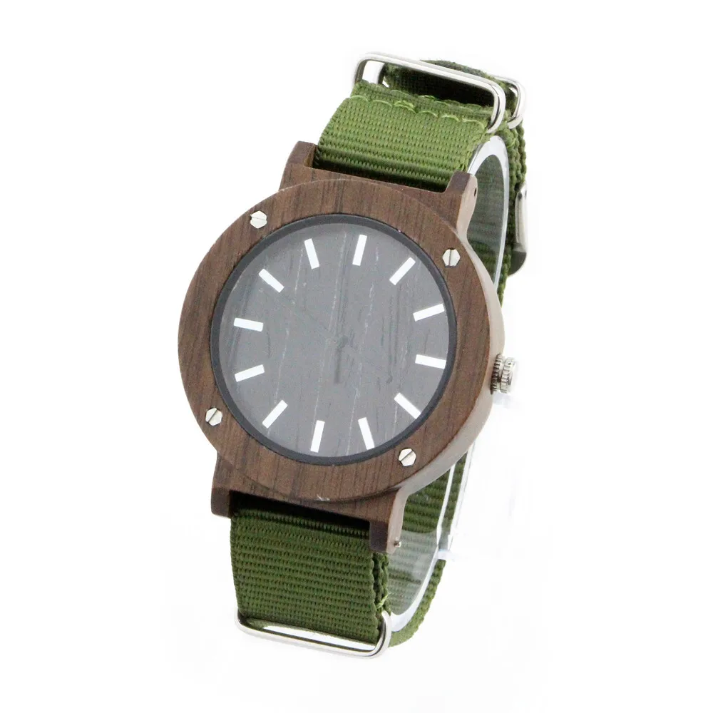 

2021 New Model Sports Watches New Style Ladies Wood Watches with Nylon Strap 2019 Women's Fashion for Men Wooden 2 Years 2 PCS, Maple/black/red/green/zebra/bamboo
