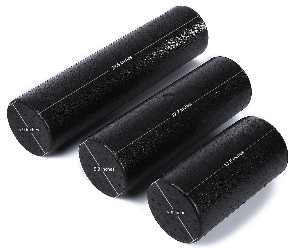 

EPP Yoga Gym Exercises Fitness Massage Equipment Foam Roller for Muscle Relaxation and Physical Therapy Black 30cm 45cm