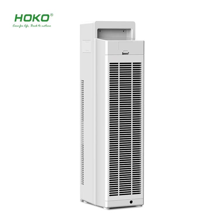 HOKO tower air purifier uv with Ture HEPA removal rate 99.97%