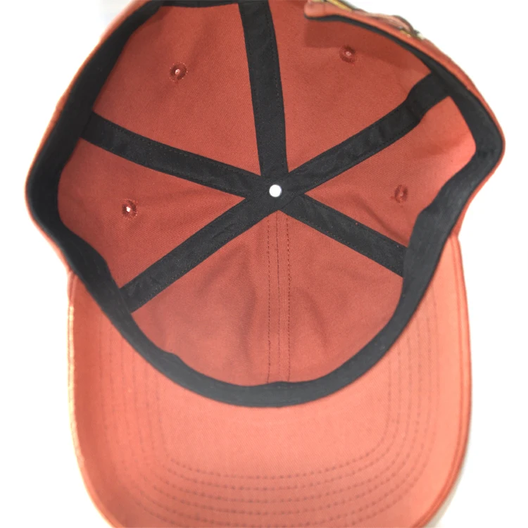 High Quality Custom Dad Hat Embroidery Leather Strap Dad Hat
