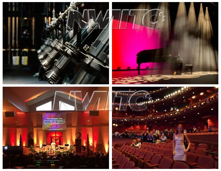 FCC CE Rohs 180w rgbw 4in1 stage light ellipsoidal profile spot led leko