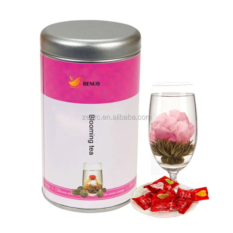 Handcrafted Pink Peony Blooms Tea Organic healthy Flowering Blooming Tea - 4uTea | 4uTea.com