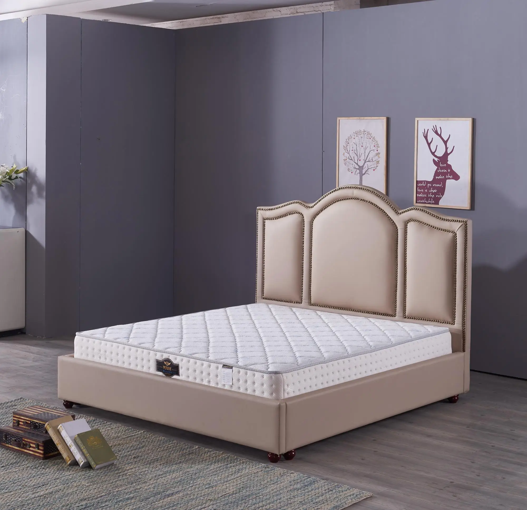 General Home Use Hotel Modern Style Queen Size Bed Frame Buy Bed