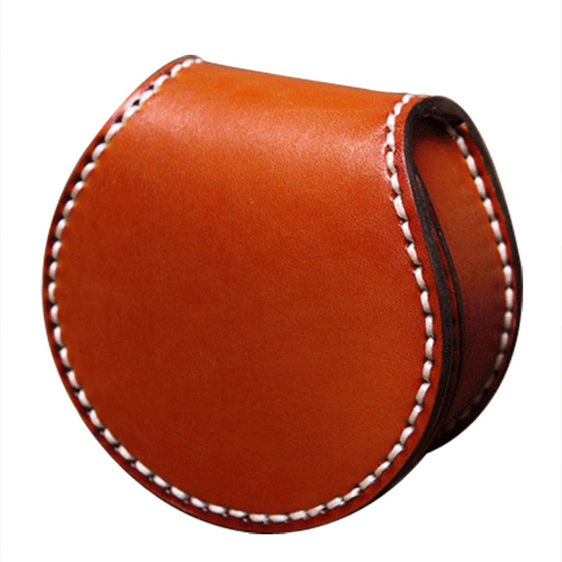 
2016 custom vegetable tanned leather artwork coin purse 