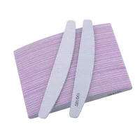 

Ready To Ship Professional Nail Art Tool Emery Board High Quality Japanese Sandpaper 100/180 Zebra Grey Nail File In Stock