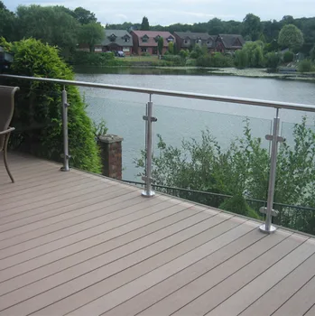 Floor Mounted Stainless Steel Glass Railing Post For Terrace Buy