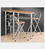 3 PCS Breakfast Table Set For Kitchen Furniture Pub Home Restaurant kitchen Dining Set