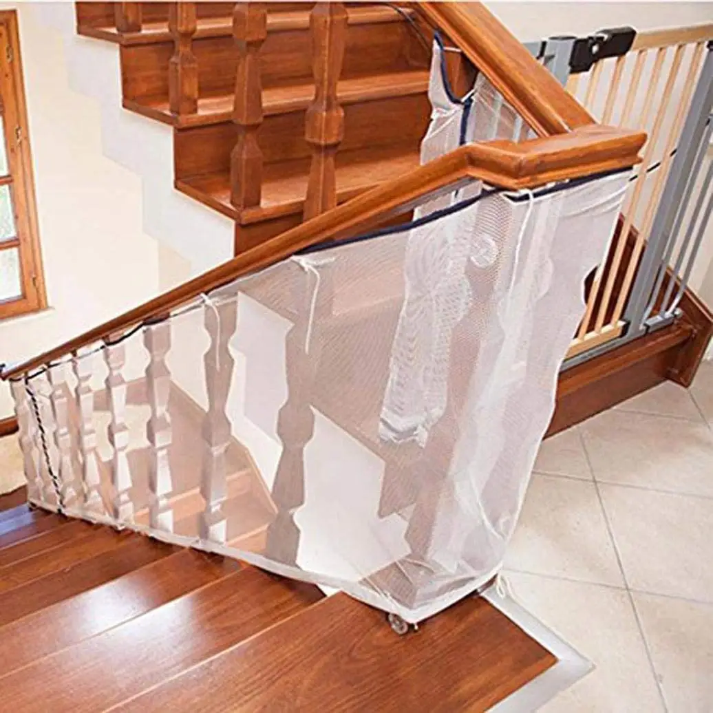Brown Pet and Toy -10 ft x 2.5 ft Banister Stair and Balcony Net for Indoor /& Outdoor Baby Rail Net