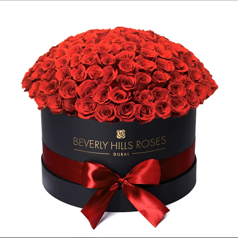 Luxury Round Shaped Velvet Gift Box/suede Rose Box/velvet Jewelry ...