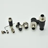 M5 M8 M12 A B D coded waterproof cable A-coding M12 4 pin connector