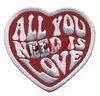 Decorative Good Feelings All You Need is Love Heart patch Punk Rockabilly Patch badge for Tattoo Bag Jeans Jacket backpack STOCK