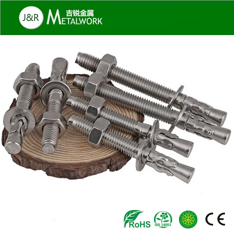 A2 A4 Stainless Steel Ss Wedge Concrete Anchor M18 M19 M20 M21 M22 M23