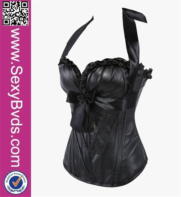

hot sell delicate multicolor sexy girls photos open full body leather corsets for party, Black and red corset