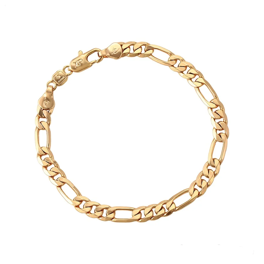 

75872-Xuping Jewelry Fashion Hot Sale 18K Gold Plated Men Chain Bracelet with Copper Alloy