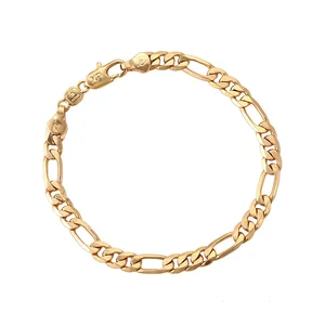 75872-Xuping Jewelry  Fashion Hot Sale 18K Gold Plated Men Chain Bracelet with Copper Alloy
