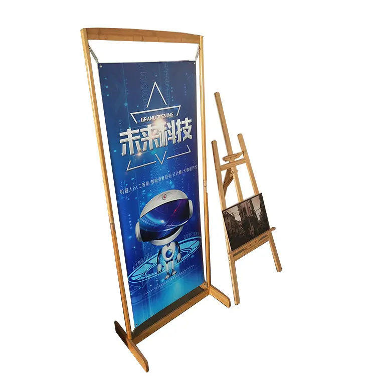 Wholesale 80 X 180cm 60x160 Cm Sports Display Wood Tripod X Frame