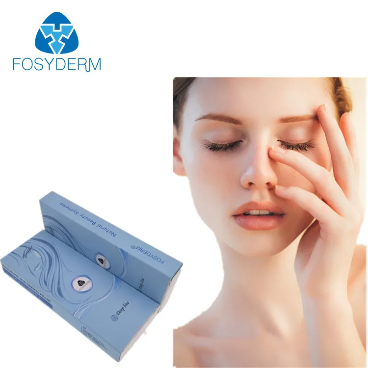 

Fosyderm Injectable Hyaluronic Acid Dermal Filler Injection for Shaping Perfect Facial Contour 2ml, Transparent