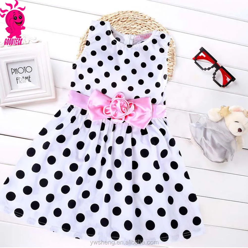 

Wholesale - - 2019 New Spring Autumn Baby Girls Dress Clothes Children cute Dot short sleeve Dot dresses, N/a