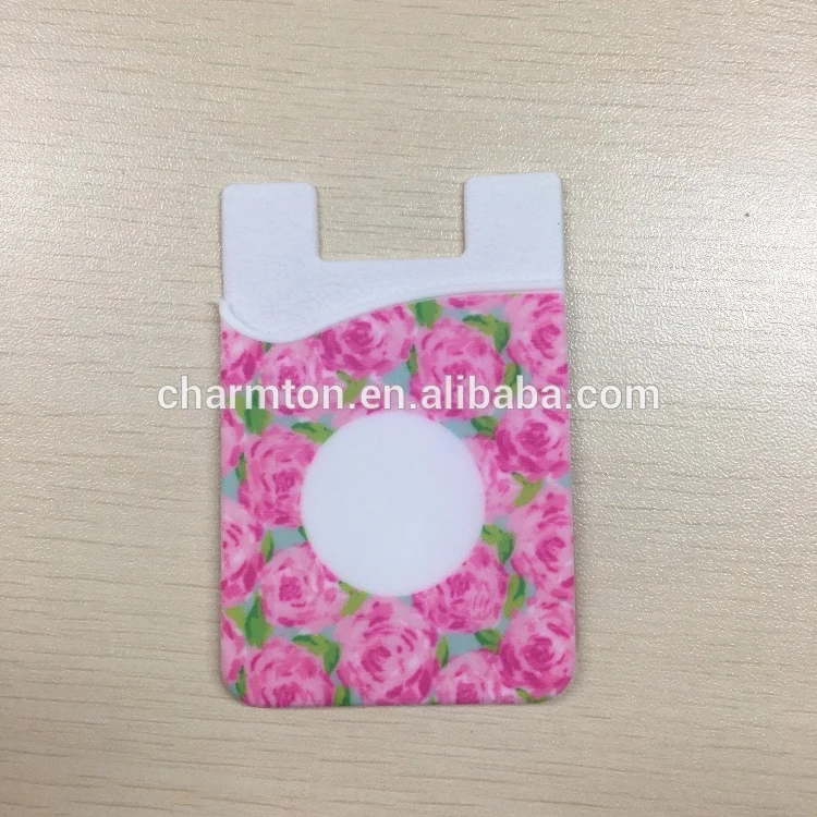 

New style Silicon Monogram Lilly Phone Wallet, As picture