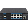 10/100/1000Base-T 10 ports managable industrial switch 8 port POE function Networking with 2SFP