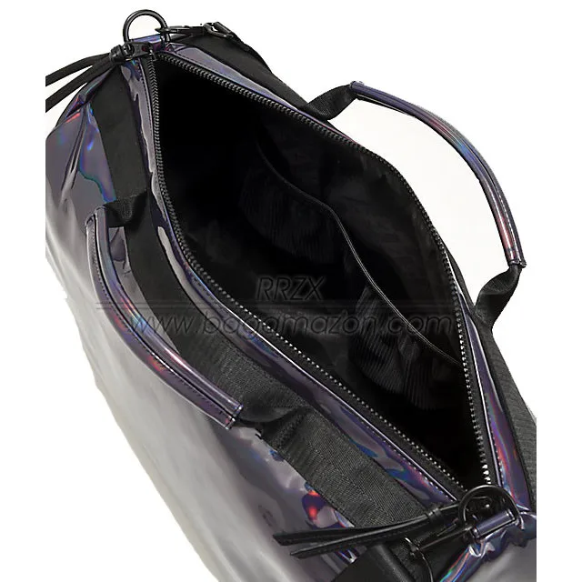 Source Iridescent Travel Duffle Bag Black Gym Bag OEM Manufacturer on  m.