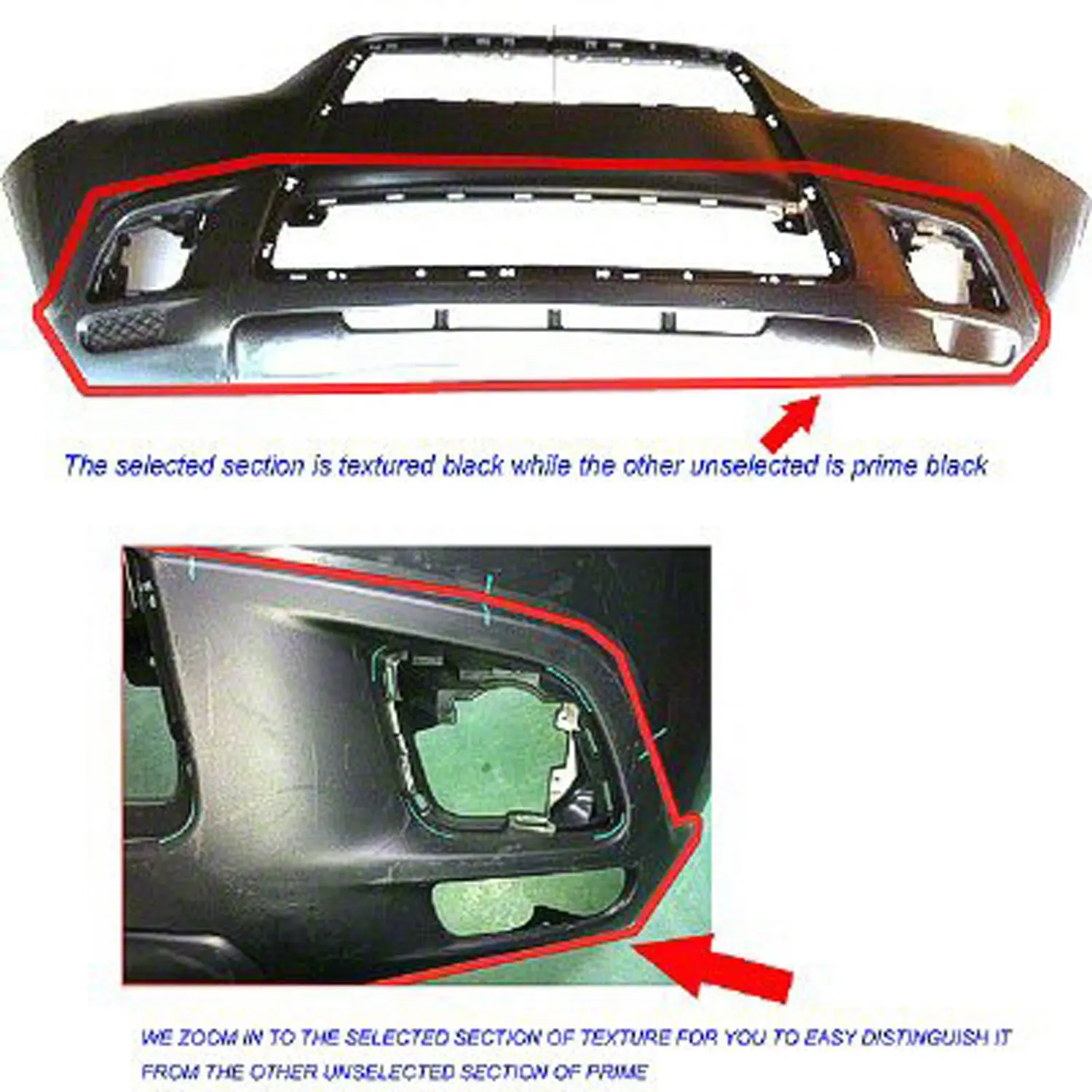 Get Quotations · Crash Parts Plus Front Bumper Cover for Mitsubishi  Outlander, RVR MI1000331