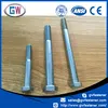 standard size unc unf zinc plated half thread hex bolt