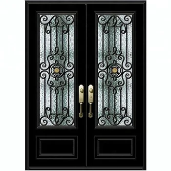Security Grill Patio Iron Double Door Design View Patio Iron Door