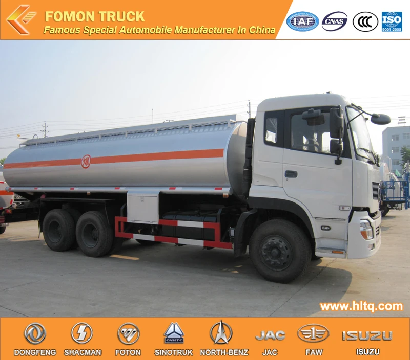 dongfeng 6*4 fuel tanker truck capacity 22m3,oil tanker truck