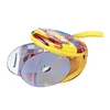 Custom printing easy carrying round tin cd case with zipper