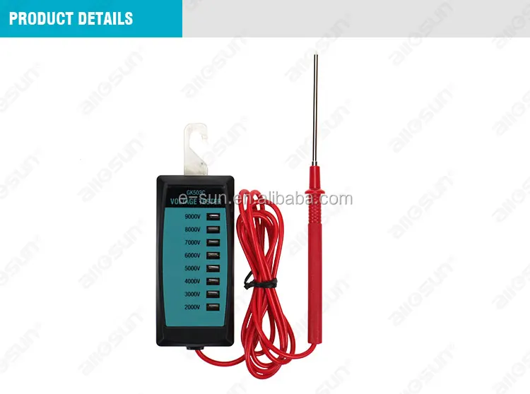 Electric Fence Voltage Tester 2000V to 9000V Fence Controller with Neon Lamp 
