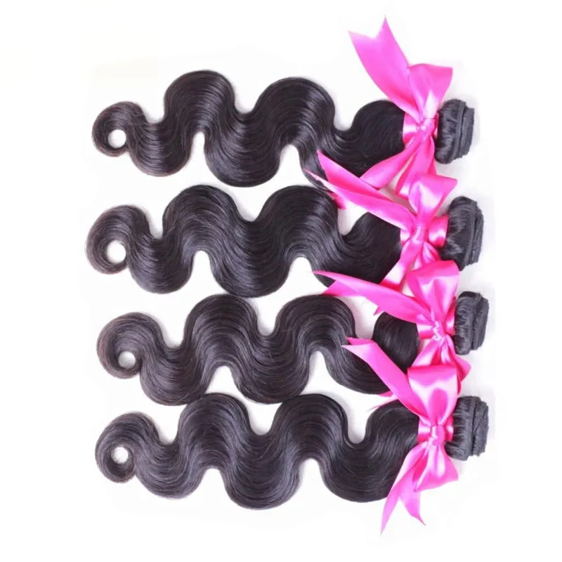 

100 Percent Unprocessed Indian Remy Human Hair Body Wave, Natural color