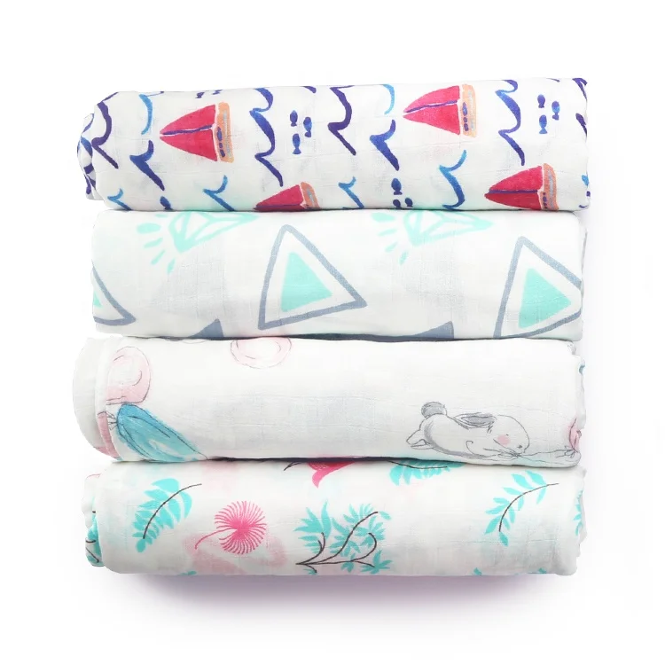 

Muslin Bamboo Cotton Swaddle Blanket for Baby