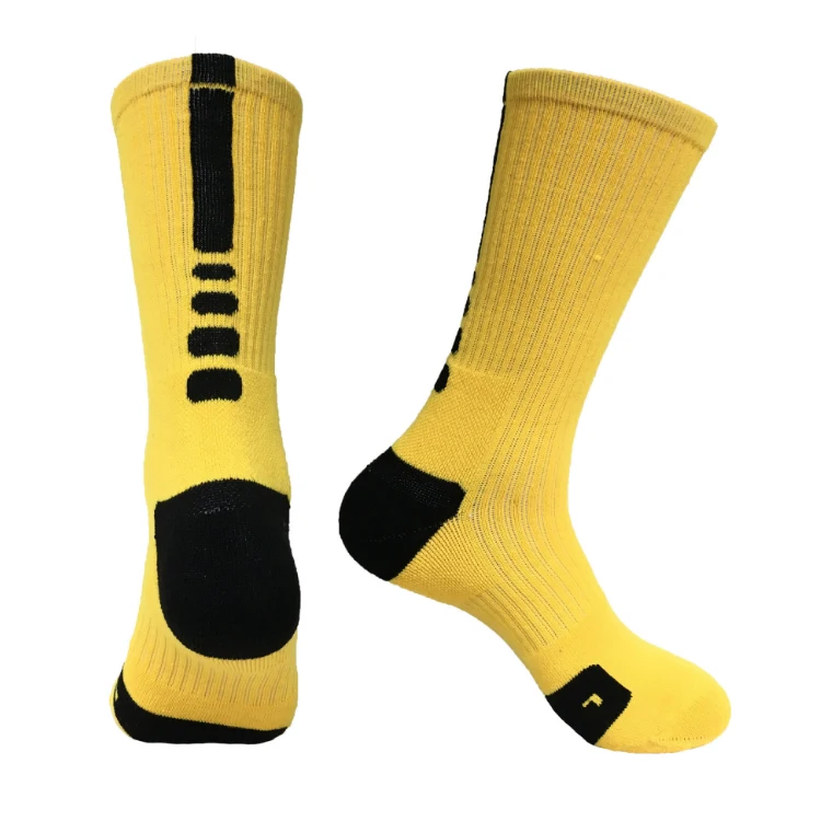 

wholesale European and American terry towel 3D sports socks tube men's basketball elite quick-drying socks, Gray;blue;black;yellow;red