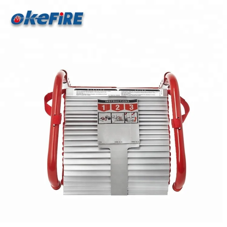 
OK-3S Three-Story Emergency Aluminum Step Foldable Escape Rescue Ladder EN131 Standard 