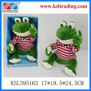 singing frog stuffed animal