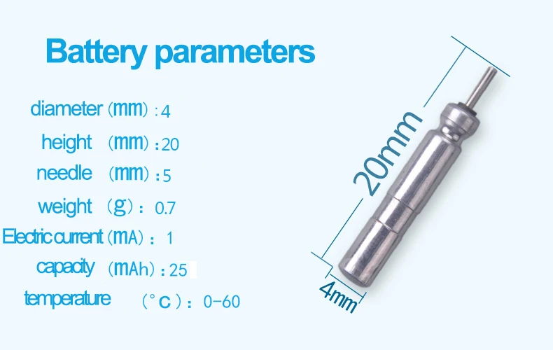 4 25mm Batterie 3V Schwimmer Match Süß Größe Praktische Fischköder Akku CR425 
