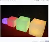 IP68 Waterproof PE Materia led color changing solar led cube light 15cm for swimming pool