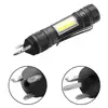 PANYUE New Arrival Mini COB Flashlight Torch with 3 Screwdrivers Tool Tail with Magnet Flash Light Torch Lamp Work Light