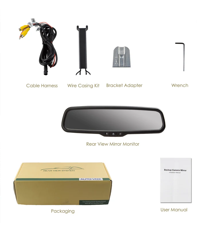 Factory Oem Lcd Screen High Brightness Car Rear View Mirror Car Monitor