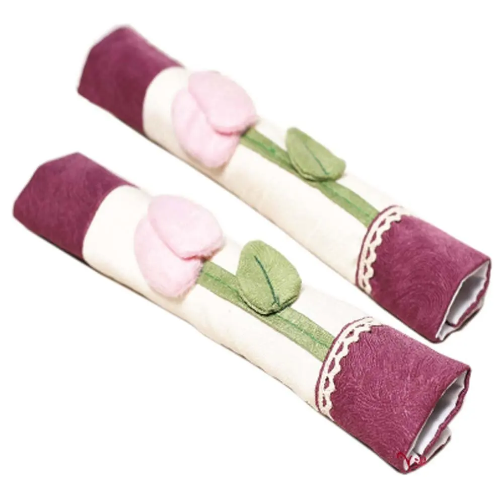 FANCY PUMPKIN Thick Cloth Refrigerator Antiskid Door Handle Cover Kitchen Appliance Decor Handles Protector, 10