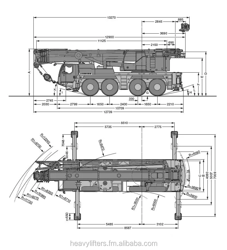 Liebherr ltm 1090 чертеж