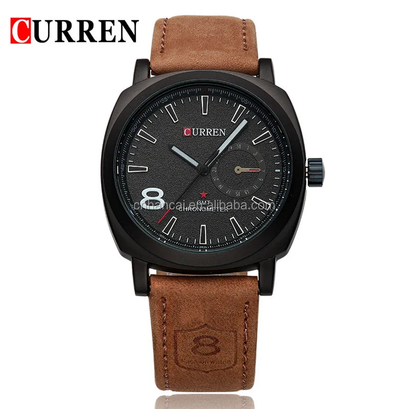 

CURREN Luxury Brand Men Quartz Luminous Watch Fashion Sport Leather Strap Wristwatches Relogio Masculino 8139