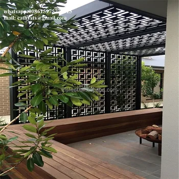 Decorative Metal Room Divider Laser Cut Outdoor Garden Screens
