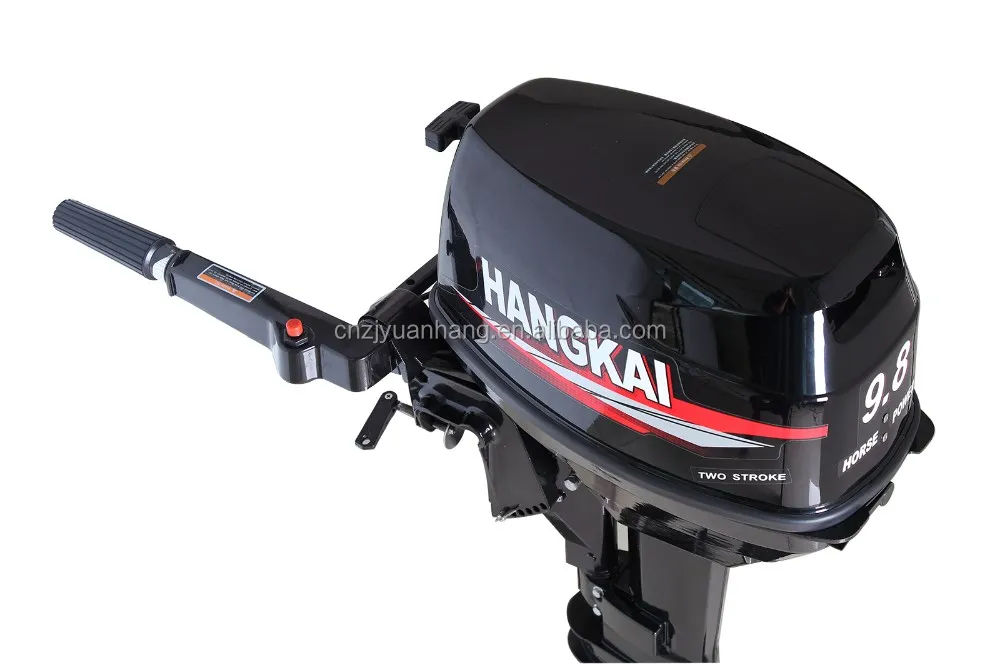 Moteur Hors-Bord HANGKAI 3,6CV 2 Temps - Refroidissement Mixte Eau/Air - Pour Bateaux Gonflables, Pêche Et Canots