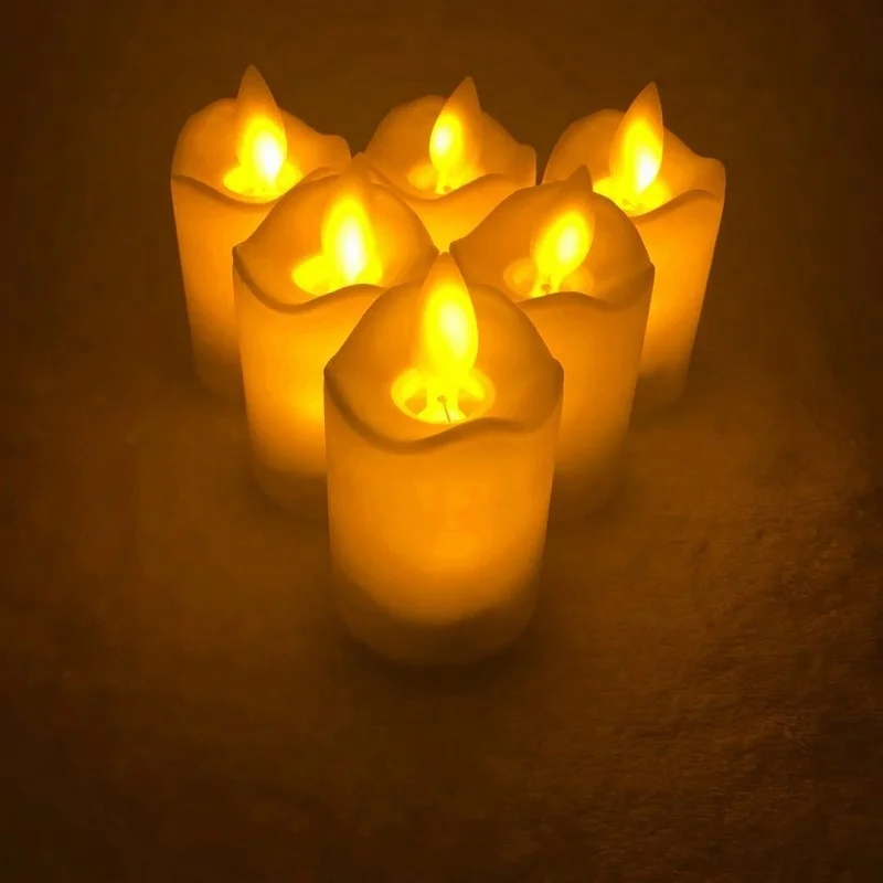 Led Candles With Flickering Candle Flame/mini Change Of Battery Led