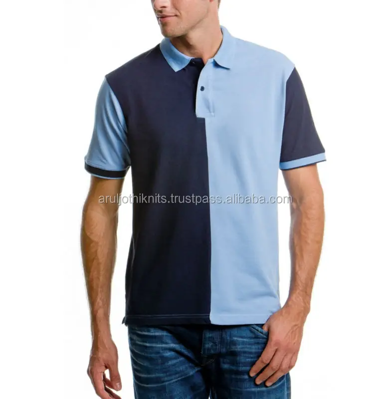 two tone polo shirt