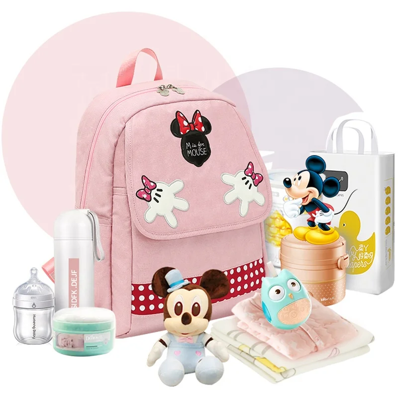 

Disney Fashion Shopping Diaper Insulation High-capacity Feeding Bottle Bag, Colorful