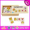 Intelligence gift for kids Wooden Domino Animal Puzzle toy,Educational wooden Domino puzzle with box W15A023