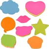 2018 Coloring Self-Adhesive New design various shaped of heart sticky note ,sticky notes with index boxes,memo pad